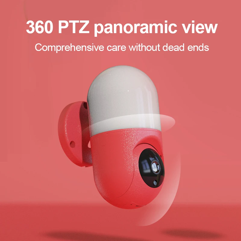 Lâmpada de Parede da Câmera Noturna sem Fio Remoto do Telefone Graus de Monitoramento de Segurança 2 em 1 Móvel de 360 Lâmpada Inteligente Visão Wifi Controle Panorâmica 3 parede da câmera visão noturna sem fio