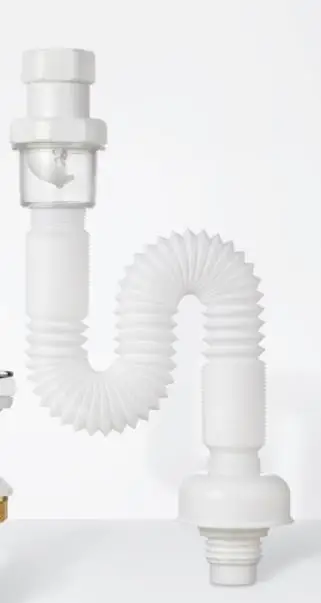 Down pipe Xiaomi дезодорант Нижняя водопроводная труба умывальник дренажная труба удлиняет дезодорант продольные шланги сантехнические кухонные раковины - Цвет: Down pipe