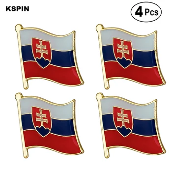 

Slovakia Flag Pin Lapel Pin Badge Brooch Icons 4PC