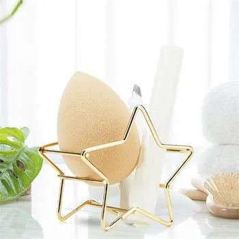 

Fashion Cute Makeup Sponge Gourd Powder Puff Rack Egg Powder Puff Bracket Box Dryer Organizer Beauty Shelf Holder Tool 1Pc T0572