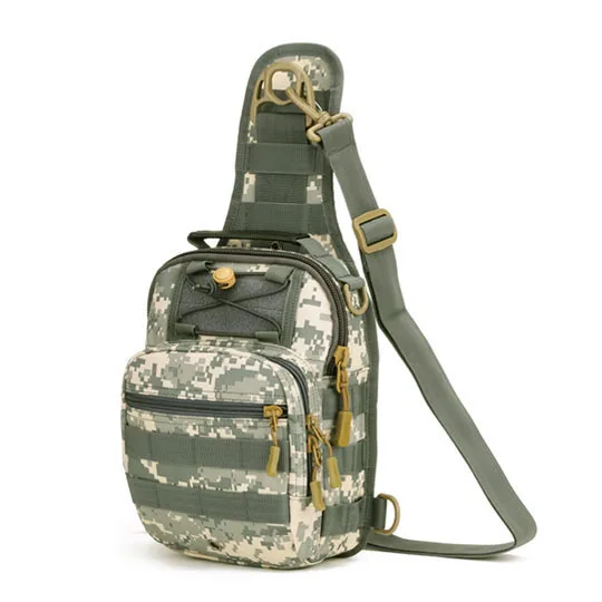 Mannen Tail Pak Zakken холст Tail Tas Voor Mannen Vrouwen Fanny Tas Camouflage Fiets Apparatuur Gereedschappen borst Zak - Цвет: ACU Digital