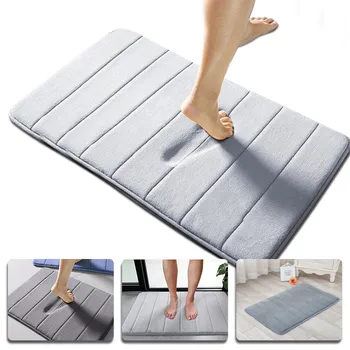 

40x60cm Water Absorption Rug Bathroom Mat kitchen Door Floor Carpets for Non Slip Shaggy Memory Foam Bath Mat