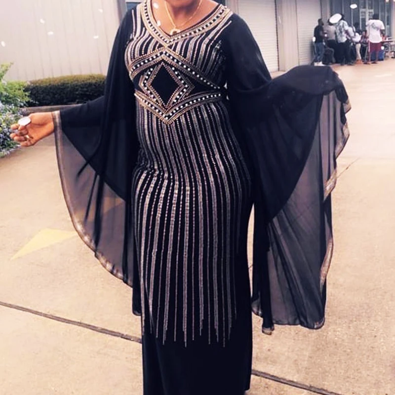 

African Dresses For Women African Clothes Dashiki African Women's Dress 2019 Long Sleeve Dress Large Size Dresses Ankara Dress
