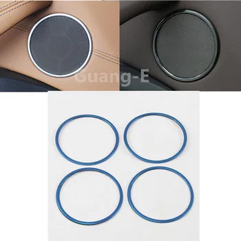 

High Quality For BMW X3 Xdrive 25i 28i 30i 2018 2019 2020 Car Door Stainless Steel Audio Speak Sound Cover Ring Circle Trim