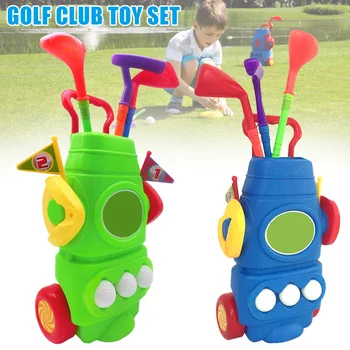 

Mini Golfs Club Set Portable Plastic Kids Toy Indoor Outdoor Fun Play Game S7JN