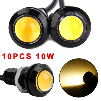 

10x Eagle Eye COB LED Car Daytime Running DRL Tail/Head Light Backup Amber New And High Quality