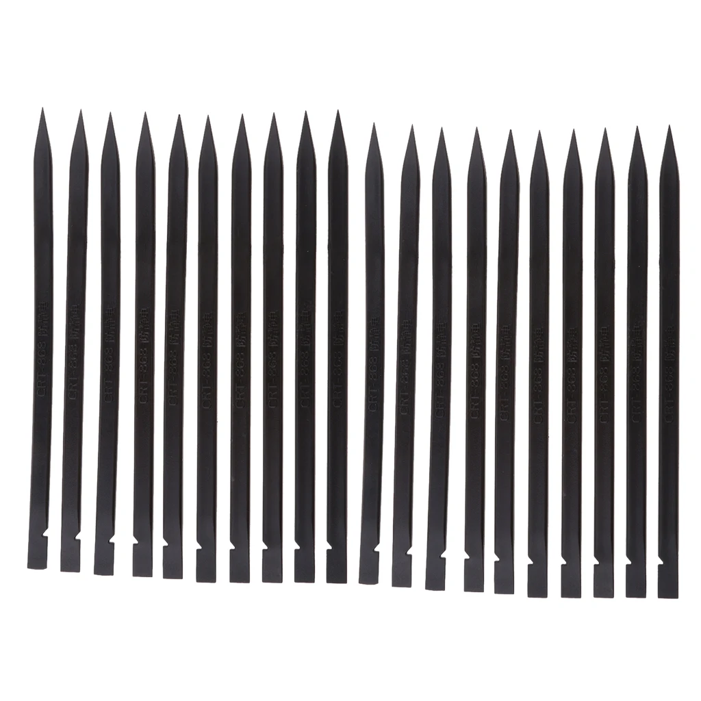 20Pieces 5.91'' Nylon Plastic Spudger Probe Security Handle Opening Pry Bar Black