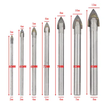 

Ceramic Drill bits Plastic Porcelain Stone Workshop Tools Supplies Spear head