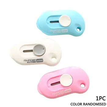 

Cute Solid Color Mini Portable Utility Knife Paper Lapis De Desenho Stationery Paper Material De Papelaria