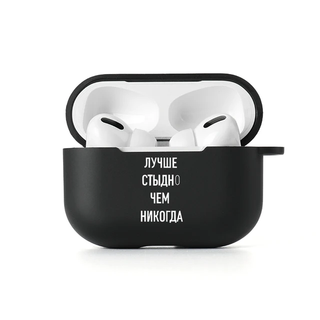 Case For Apple Airpods Pro Cases Slogan Simple Text Dont Touch Airpods 3 2 Silicon Black Earphone Cover For Air pod Pro Capa Bag 1370