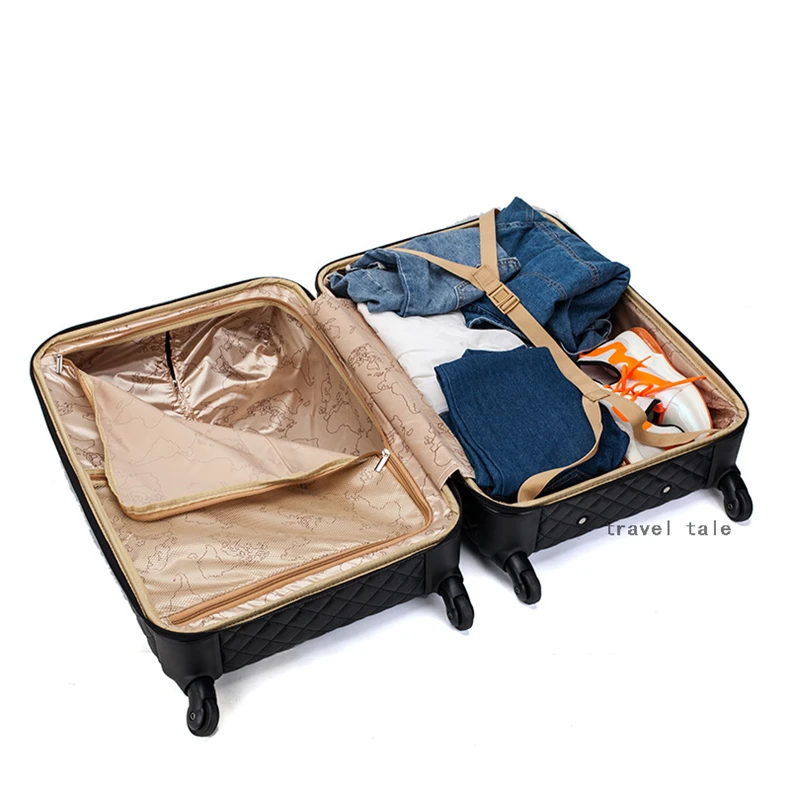 Carrylove 1" 20" 2" 28" дюймов для женщин ручной Багаж Спиннер кожаная дорожная тележка чемодан набор на колесиках