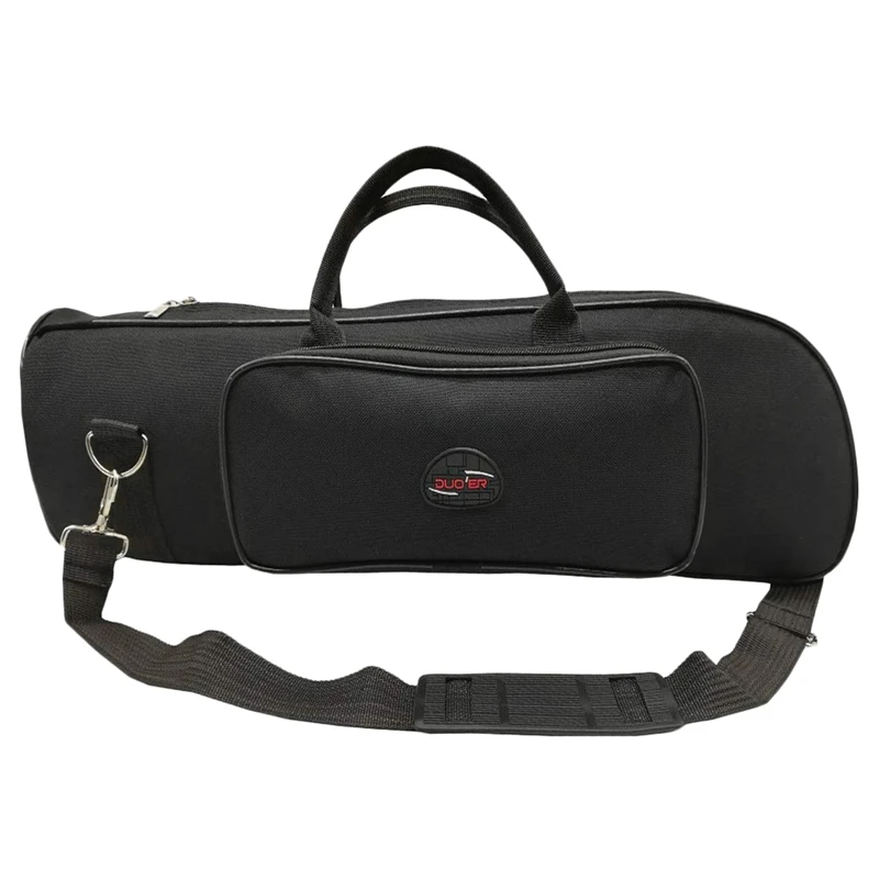 DUOER Professional Trumpet Gig Bag 600D Water Resistant Oxford Cloth Soft Carrying Case Foam