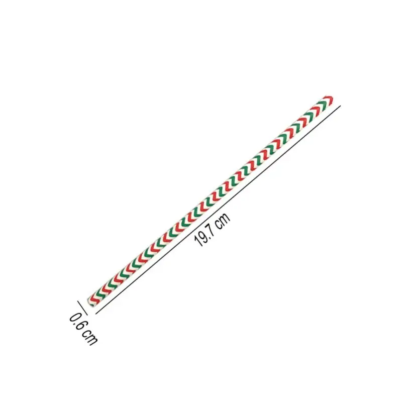 25 шт одноразовые соломинки для питья, Рождественский дизайн, Биоразлагаемые бумажные соломки для праздника, свадьбы, дня рождения, вечеринок, Декор - Color: A3