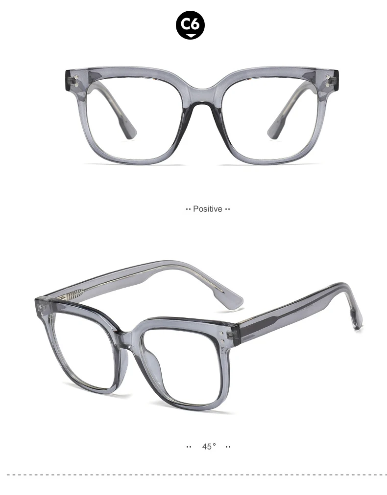 KEHU High Quality Spring Hinge Glasses Women Brand Ultralight TR90 Eyeglasses Frame Ladies Fashion Square Glasses Frame XH163