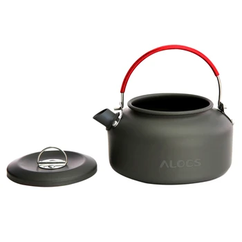 

Outdoor Portable Coffee Teapot Kettle Camping Hiking Picnic BBQ Kettle Water Pot 0.8L Aluminium Alloy Tea Kettle