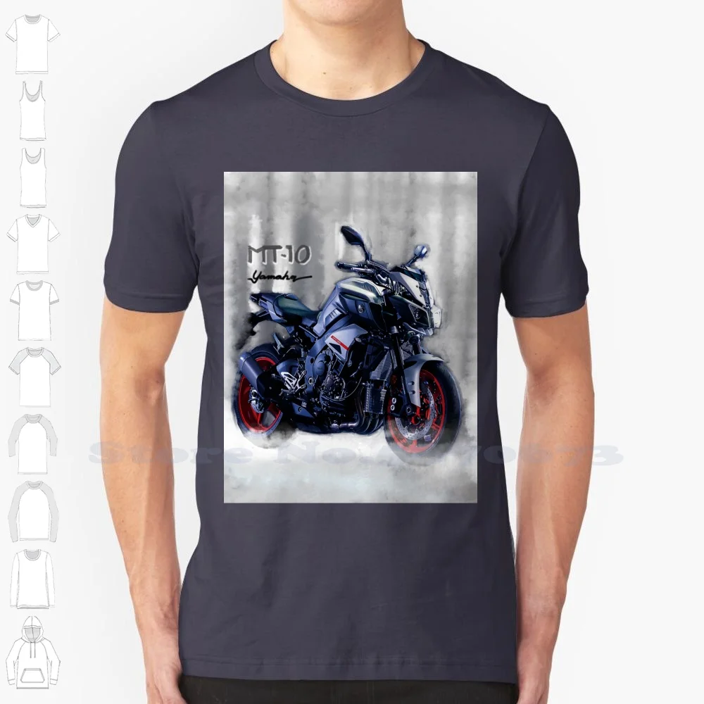 New Model Mt 10 Motorcycle Power Cool Design Trendy T-Shirt Tee Tags V Strom Japanese Motorcycles Speed Goup | Мужская одежда