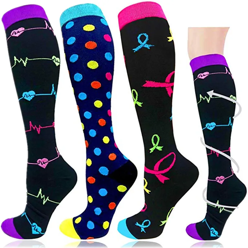 Men Women Socks Compression Running Anti-swelling Outdoor Sports Compression Socks Basketball Football Golf