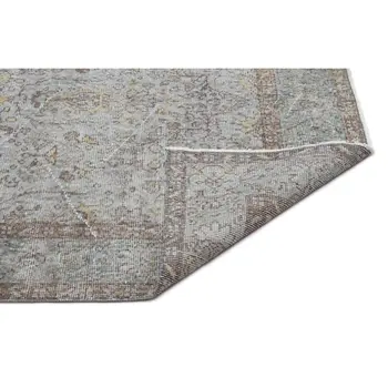 

Handmade Gray Vintage Overdyed Turkish Area Rug 186x290 Cm-6'1''X9'6''