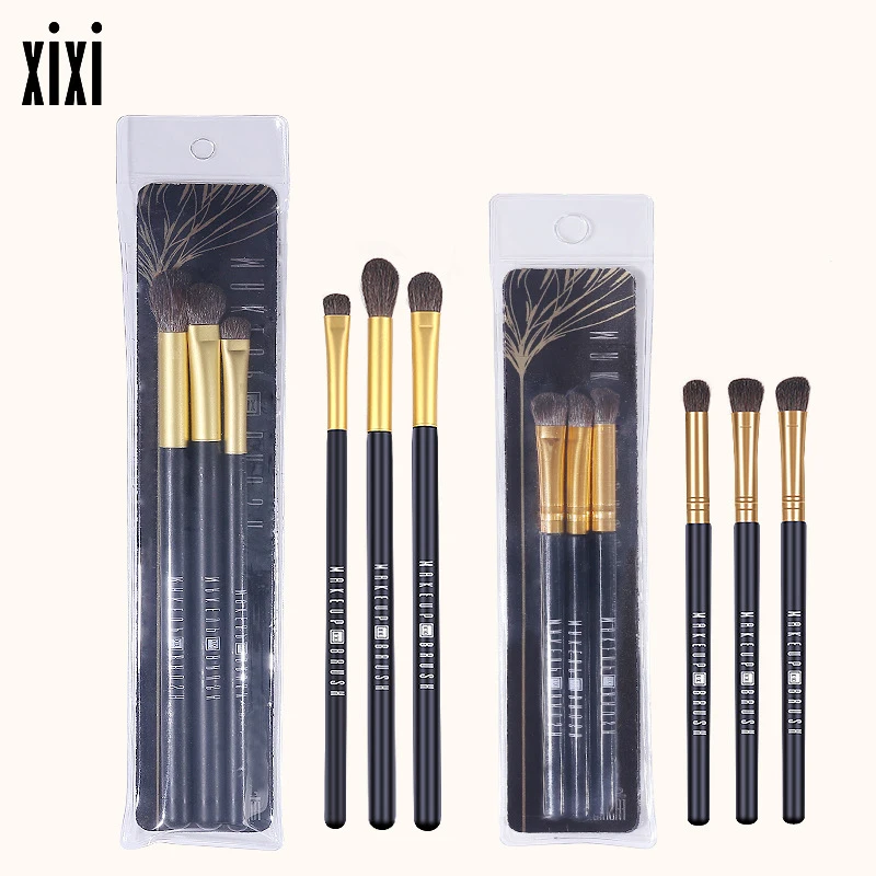3 PCS Makeup Brush Beauty Tools Eye Shadow Eyelashes Eyebrow Brush