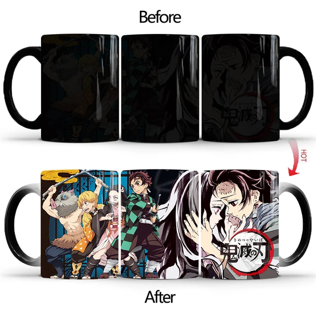 アニメ悪魔特効サーモセラミックコーヒーマグクリエイティブ漫画茶ミルクlatteeコーヒーカップホームオフィス スプーンマグカップギフト Mugs Aliexpress