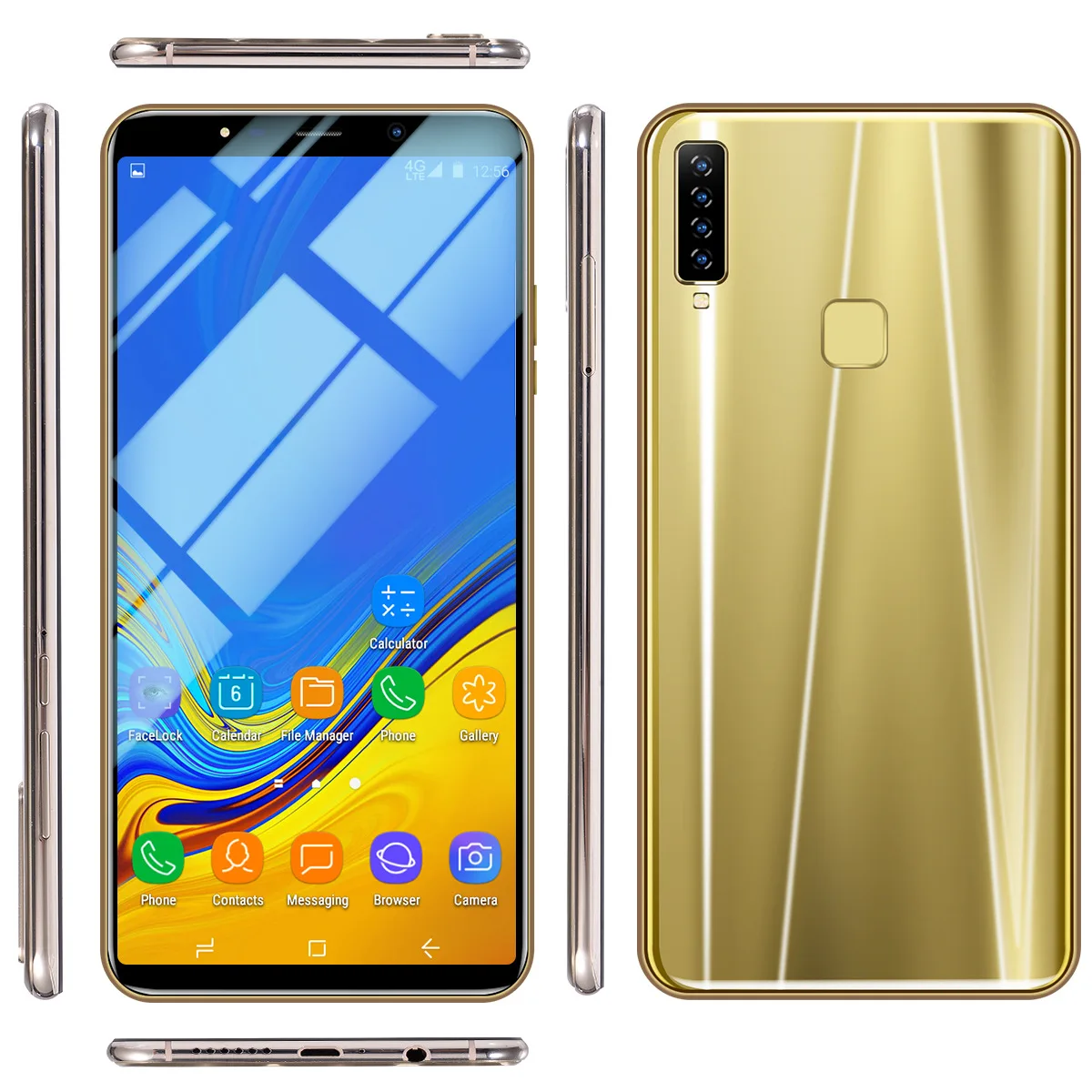 

New Style Android A91 Smartphone 6.1-Inch HD Big Screen 4 + 64G Memory Really Fingerprint All-in-one