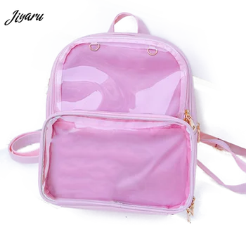 

New Women Backpacks Transparent Backpacks Student Bags Candy Clear Backpacks Fashion Ita Bags for Girls Cute Student Bags