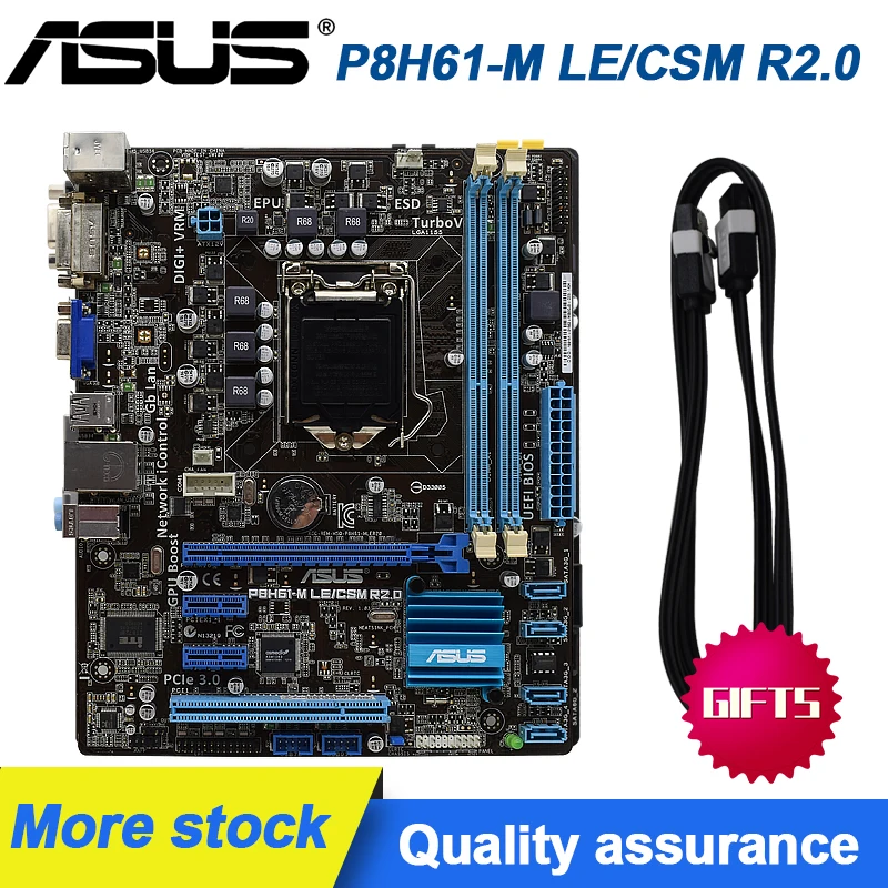 Настольная Материнская плата ASUS p8h61 m LE/CSM R2.0 1155 pin H61 поддерживает 22 32nm