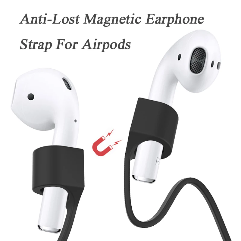 Vococal Magnetic Strap For Airpods Anti Lost Straps Earphone String Rope For Apple Air Pods 1st 2nd Tws Silicone Cable Holder Earphone Accessories Aliexpress