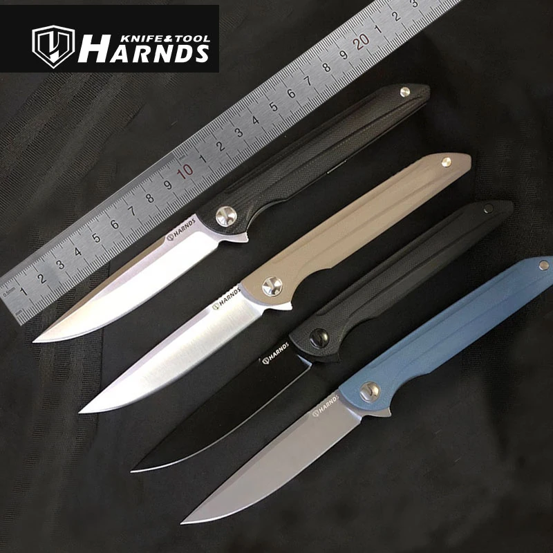Нож Harnds CK9171 с зажимом тактический складной клинок ассасина лезвие 14C28N рукоятка G10