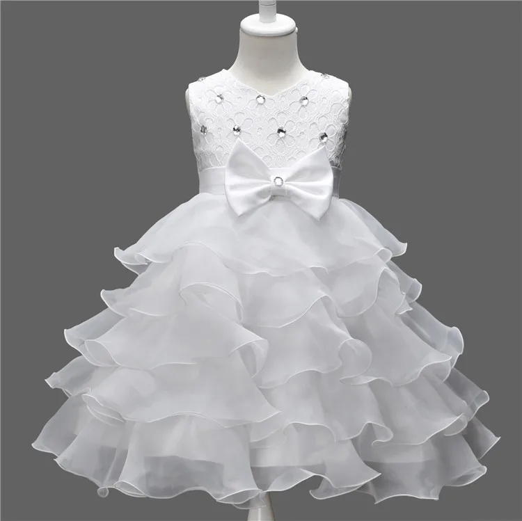 

Fashion Beige Pink Red White Infant Baby Toddler Dress for A Wedding First Communion Dresses for Little Girls Ball Gowns