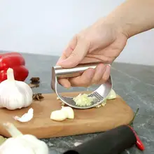 Aço inoxidável manual multifuncional triturador de alho circular alho arco masher moedor de carne manual chopper utensílios de cozinha