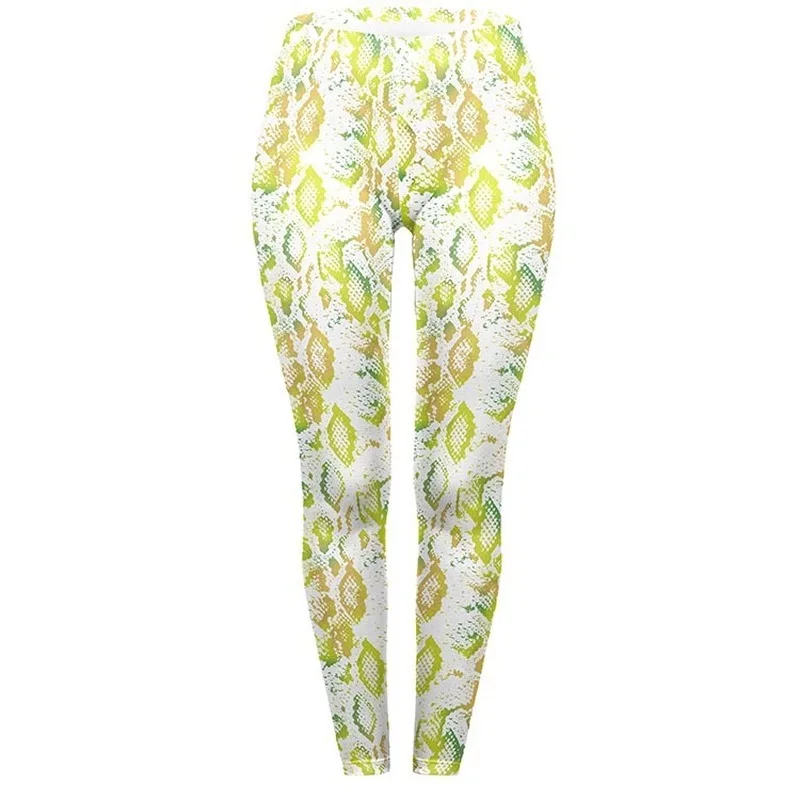 Woman Pants Leggings Fashion Sexy Snakeskin Fitness Pants Sport Running Leggings 3D Print Hip-lifting Leggings Women Clothes