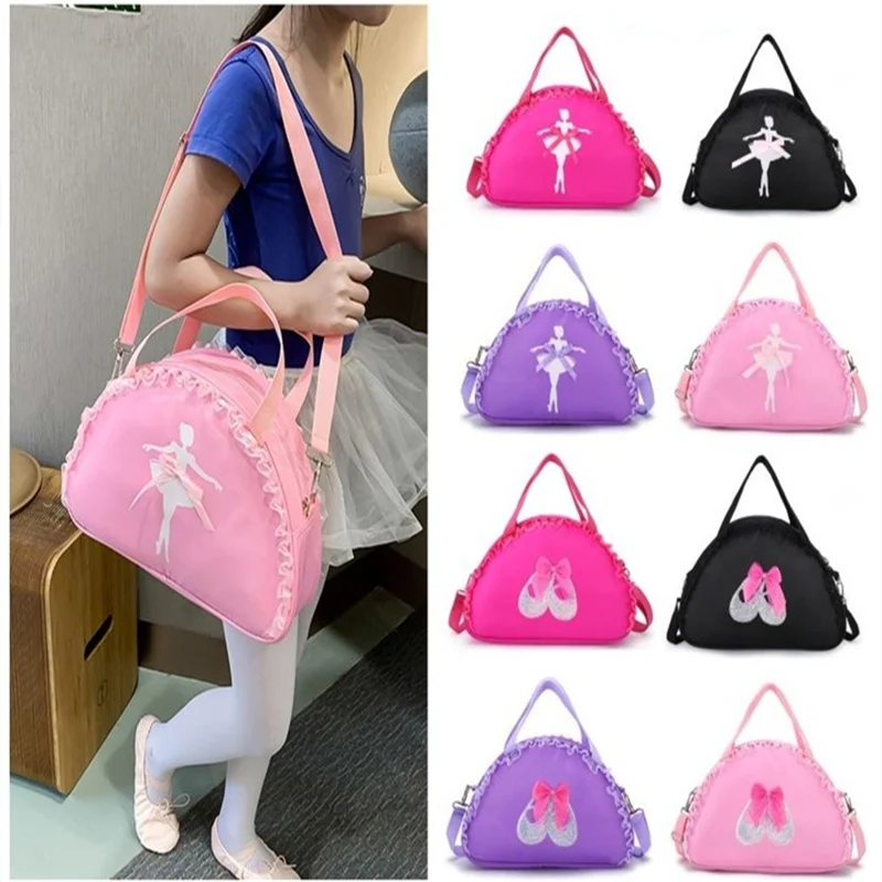 Ruoru Ballet Dance Bags Lace Handbag Waterproof Princess Bag Women Girls Ballet Dance Girls Backpack Bag Handbag