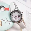 Children Cartoon Watch Girl's Quartz Watch Primary School Boy's Cute Leather Belt Simple Crystal Clock Baby Gifts Droppshipping 4
