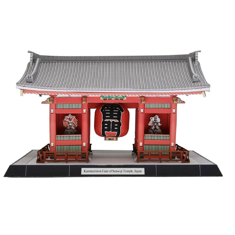 Японская модель бумаги 3D Asakusa Temple Leimen Building исторической знаменитой архитектуры