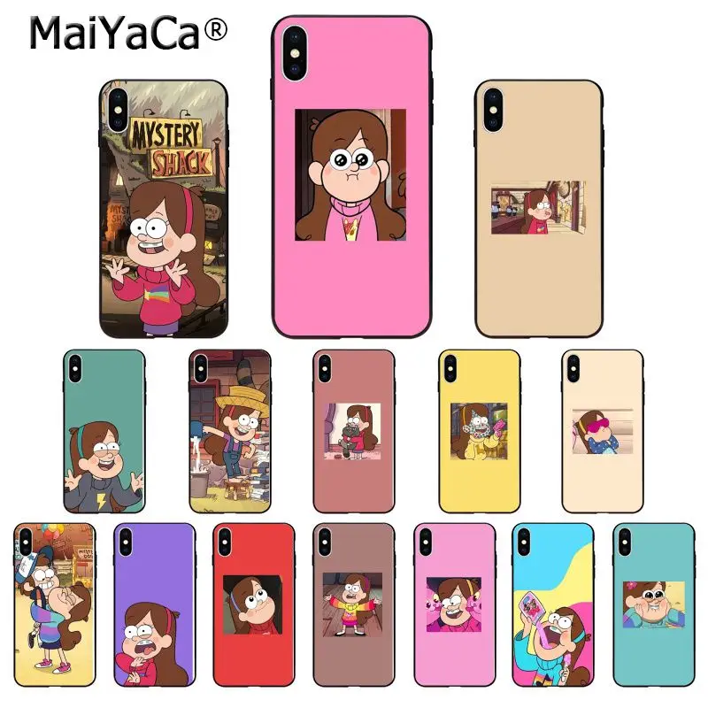 

MaiYaCa Gravity Falls Cute Girl Mabel Pines TPU Soft Phone Case for Apple iPhone 8 7 6 6S Plus X XS MAX 5 5S SE XR Mobile Cover