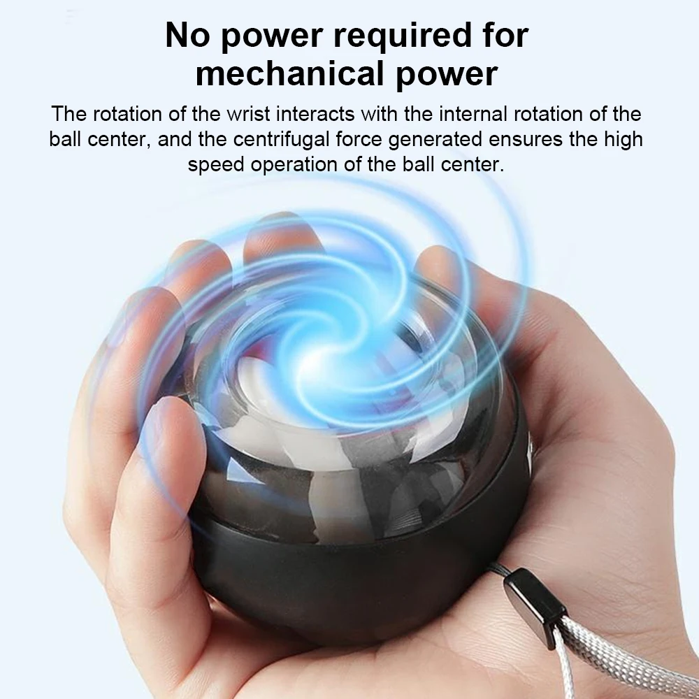 

LED Forceball with counter Powerball Portable Quality Gyro Power Wrist Exerciser Wrist ball Gyroscrop exercise arm strength
