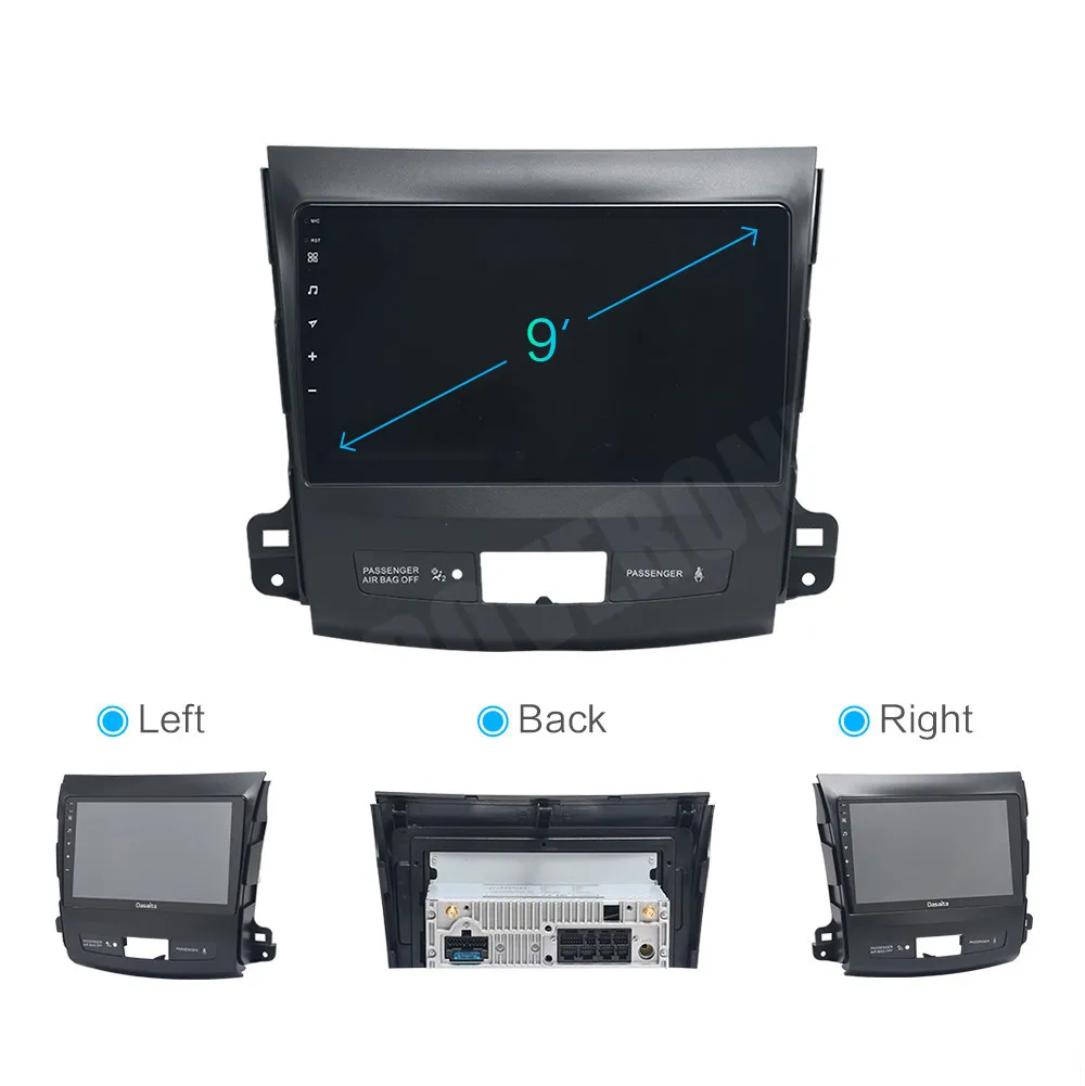 Автомагнитола Mitsubishi Outlander XL EX с восьмиядерным процессором Android 10 DVD плеером