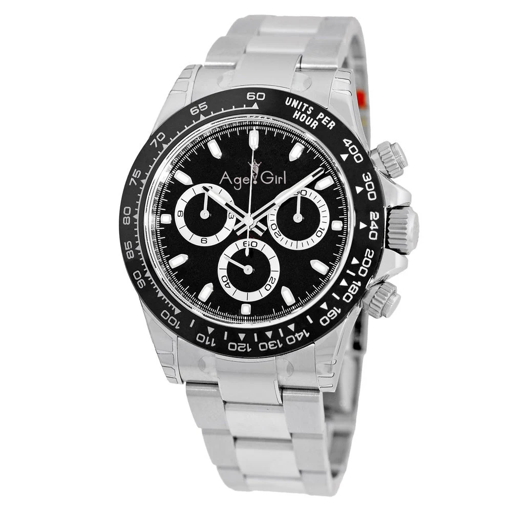 

Luxury Brand New 40mm Black Ceramic Bezel Men Watch Japan Quartz Sport Daytona Style Chronograph Watches Sapphire White AAA+