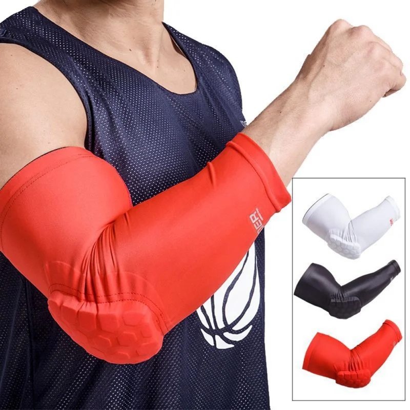 

Elbow Honeycomb Pad Protective Gear Arm Pad Elbow Support Brace Protector Basketball Leg Sleeve Breathable Sport Bumper Barce