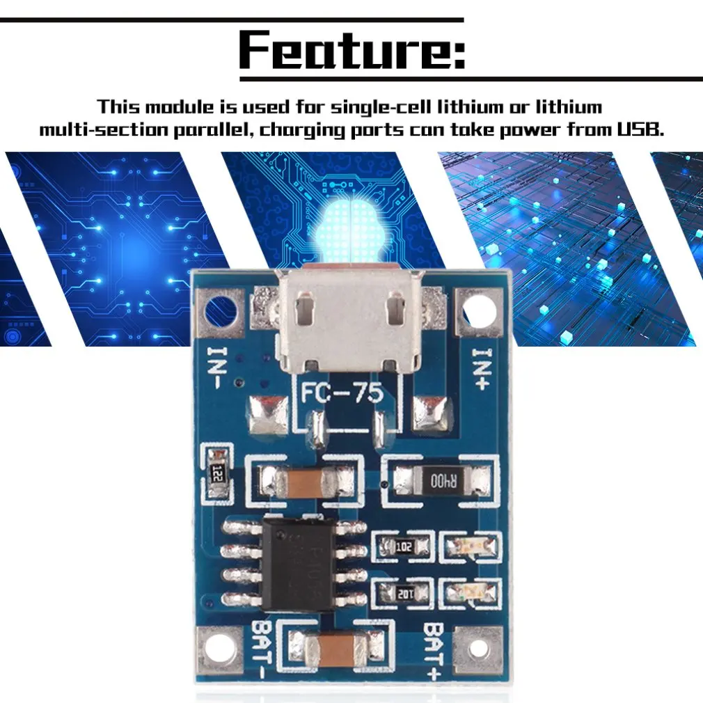 1 шт 5V Mini MICRO USB 1A TP4056 литий Батарея зарядки Зарядное устройство Модуль Новинка