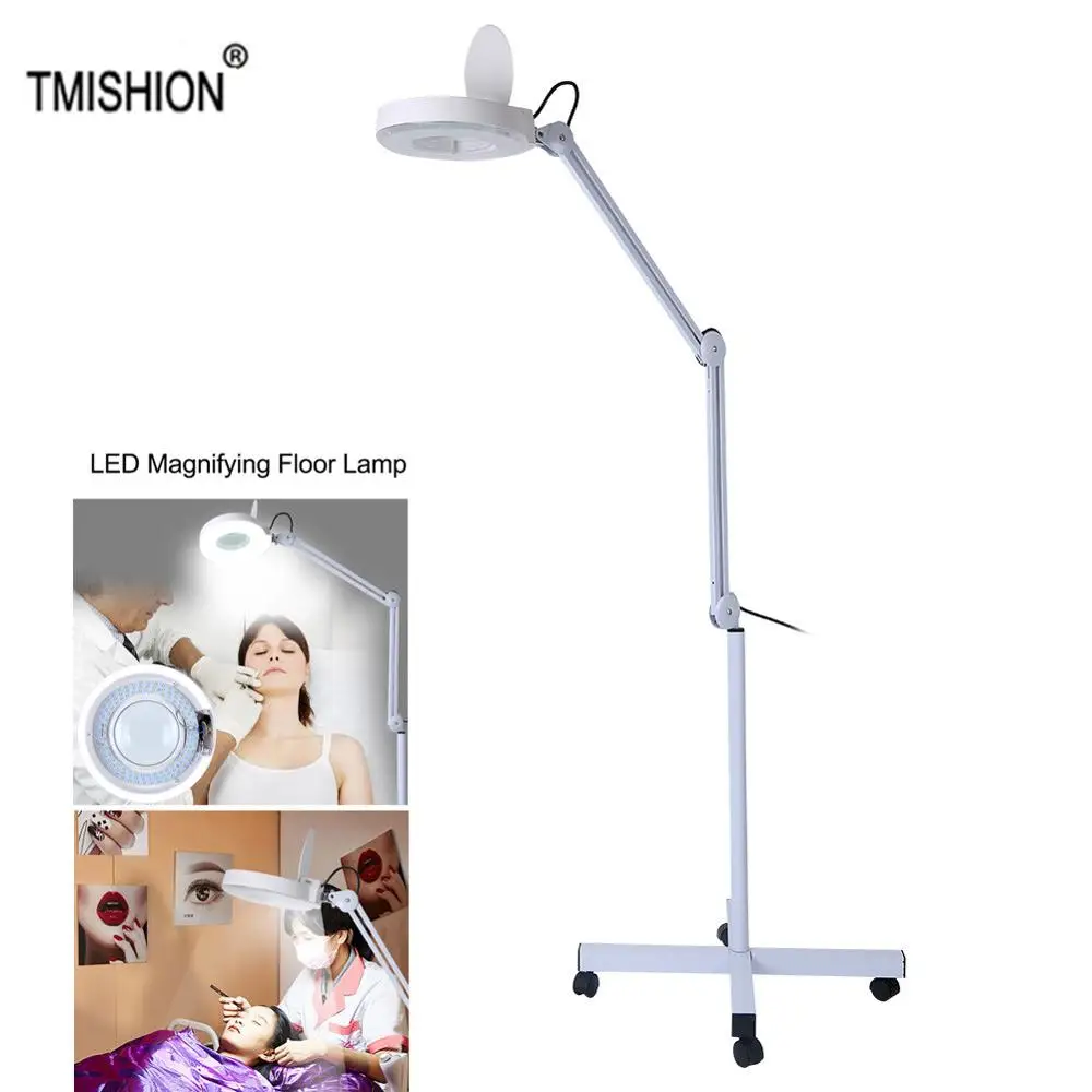 magnifying floor lamp q house simpson 4 light floor lamp