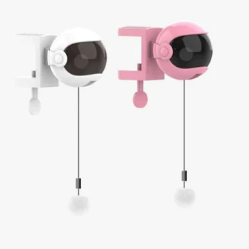 

Flap Rotating Interactive Smart Pet Cat Electronic Teasing Toy Yoyo Lift Ball