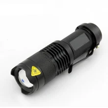 Edc ao ar livre à prova dwaterproof água led lanterna de alta potência mini lâmpada ponto 3 modelos zoomable equipamentos acampamento tocha flash luz