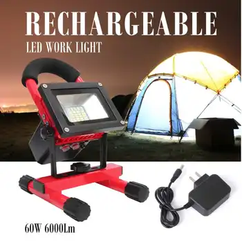 

LED Outdoor Emergency Light Portable Camping Charging Flood Lamp Waterproof IP67 30W 6000K EU/ US Plug