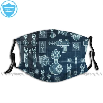 

Rick And Morty Mouth Face Mask Rick And Morty Schematic Facial Mask Fashion Funny with 2 Filters for Adult