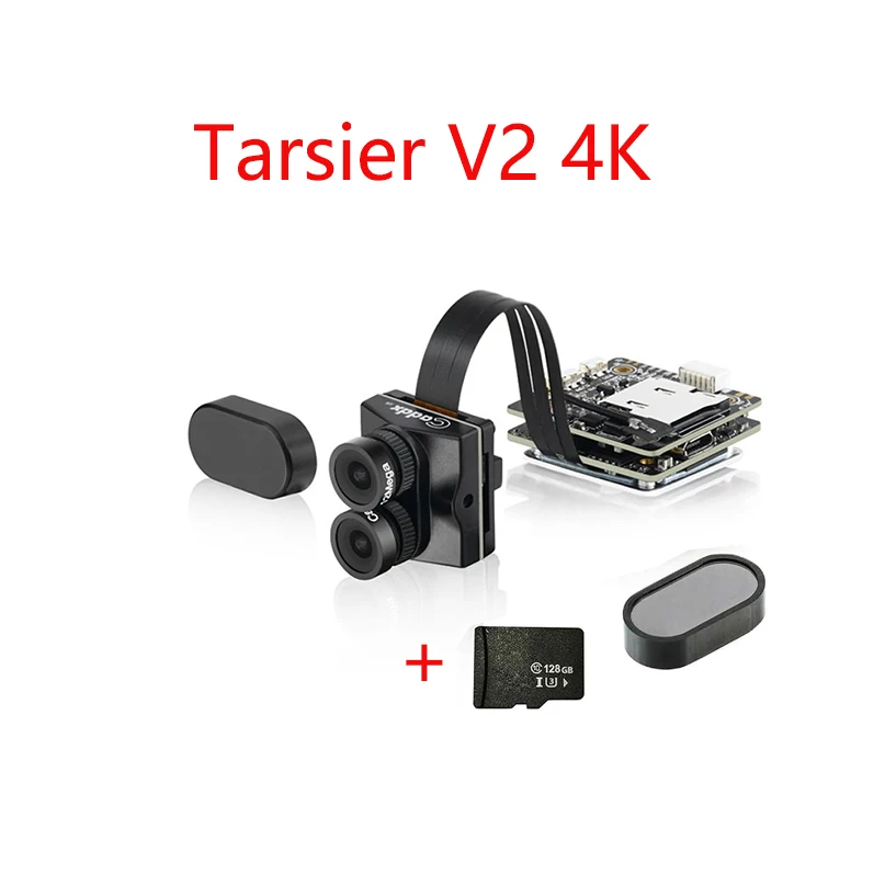 Caddx Tarsier V2 4K 30fps 1200TVL WiFi Мини FPV камера с ND фильтром 128G карта памяти для радиоуправляемого гоночного дрона квадрокоптера - Цвет: with Memory Card