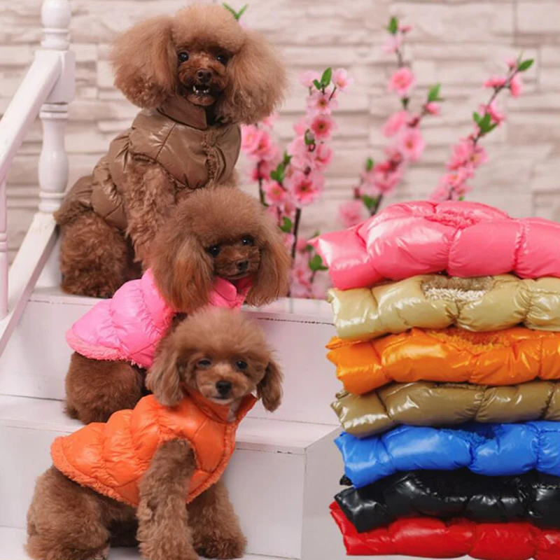 

Winter Dog Clothes Pet Warm Dog Coat Clothing Pet Vest Jacket Puppy Warm Down Coat Jacket Clothes