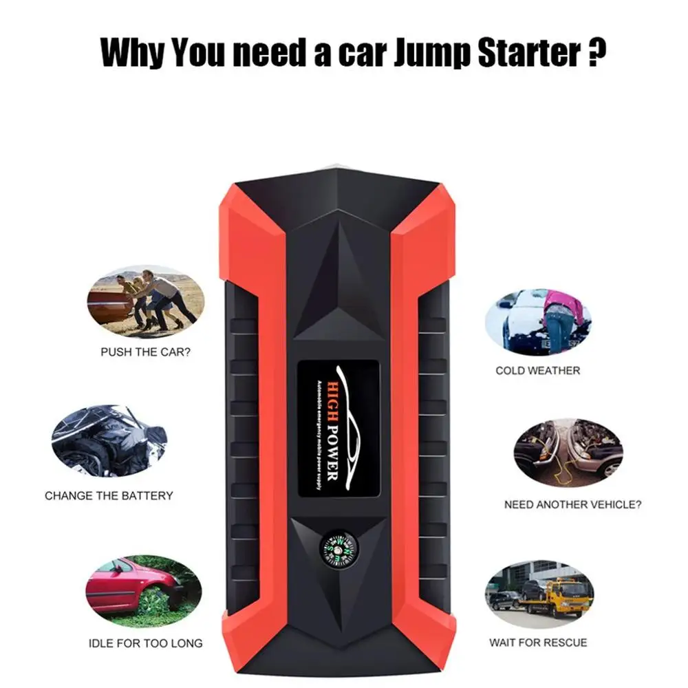 

Portable Light Weight Emergency Mini 20000Mah Batteries Charger Dual Mode Micro Car Jump Starter Booster Power Bank tool set