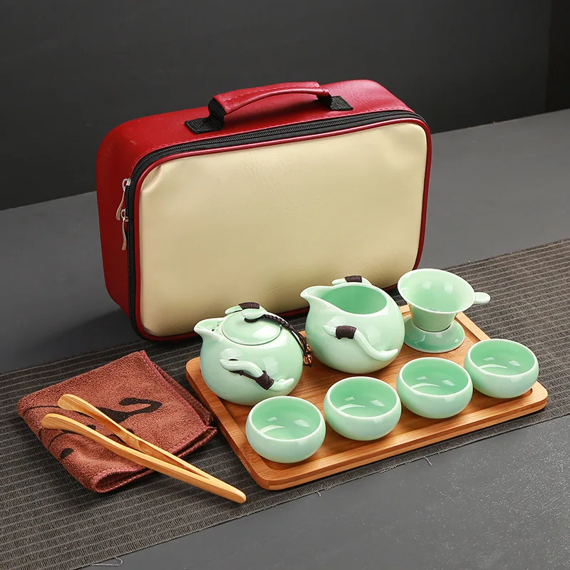 Tea set Include Pot and Cup, High quality elegant gaiwan,Beautiful and easy teapot kettle